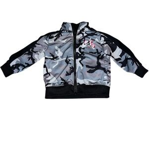 Nike Kids Air Jordan Camo Jacket - Black and Gray